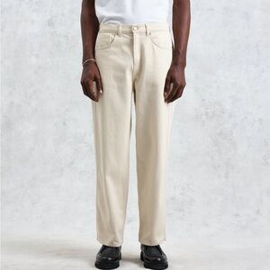 NWT Wax London loose fit denim jean in Ecru, 32